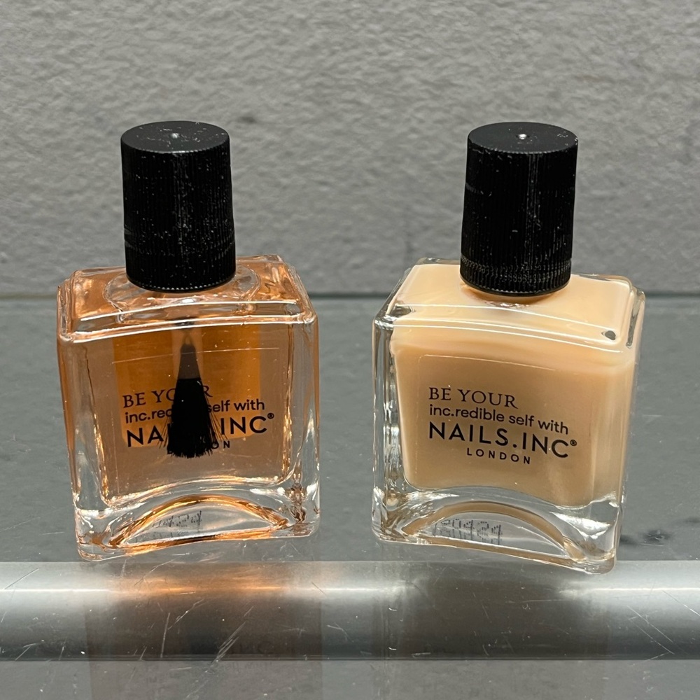 Anthropologie Nails Inc. Polish Duo - Orange and Cream